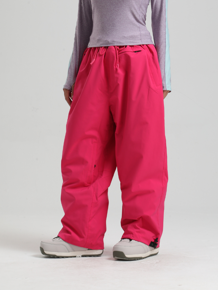 Women's Waterproof Snow Pants Sleek Baggy Snowboard Pants