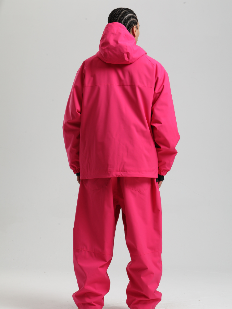 Men's  Baggy Snowboard Jacket Minimalist Insulated Snow Anorak