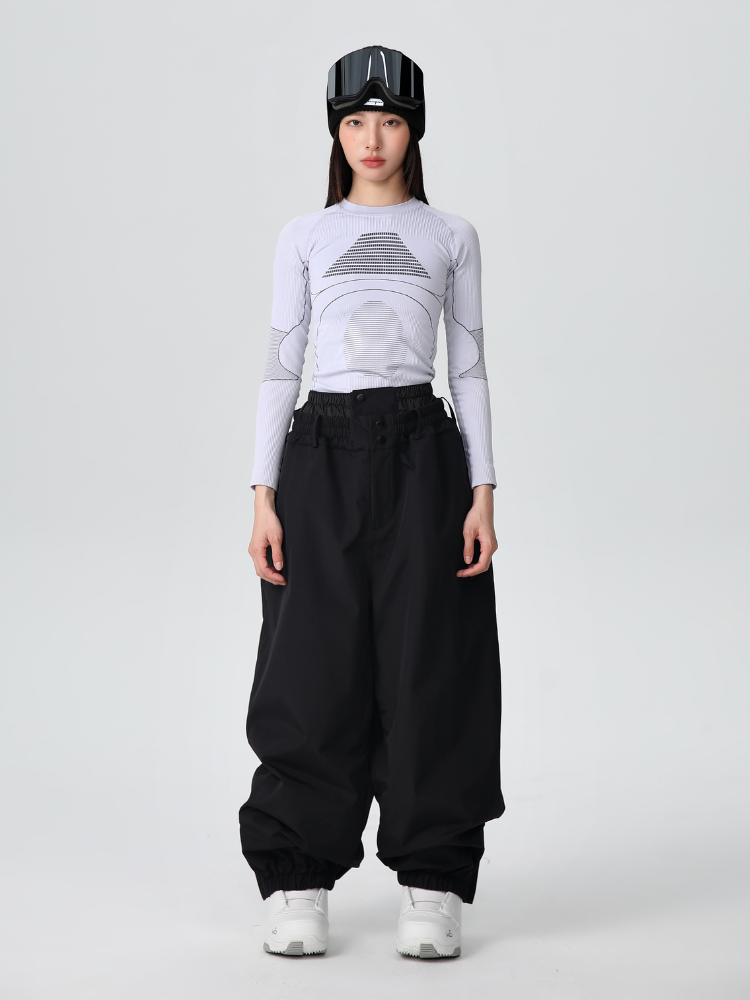 Pantalon de ski freeride imperméable pour femme Baggy