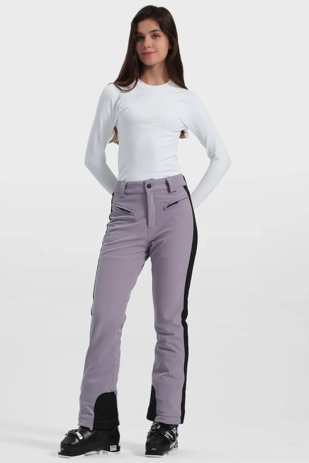Women's Elegant High Waist Stretch Ski Pants