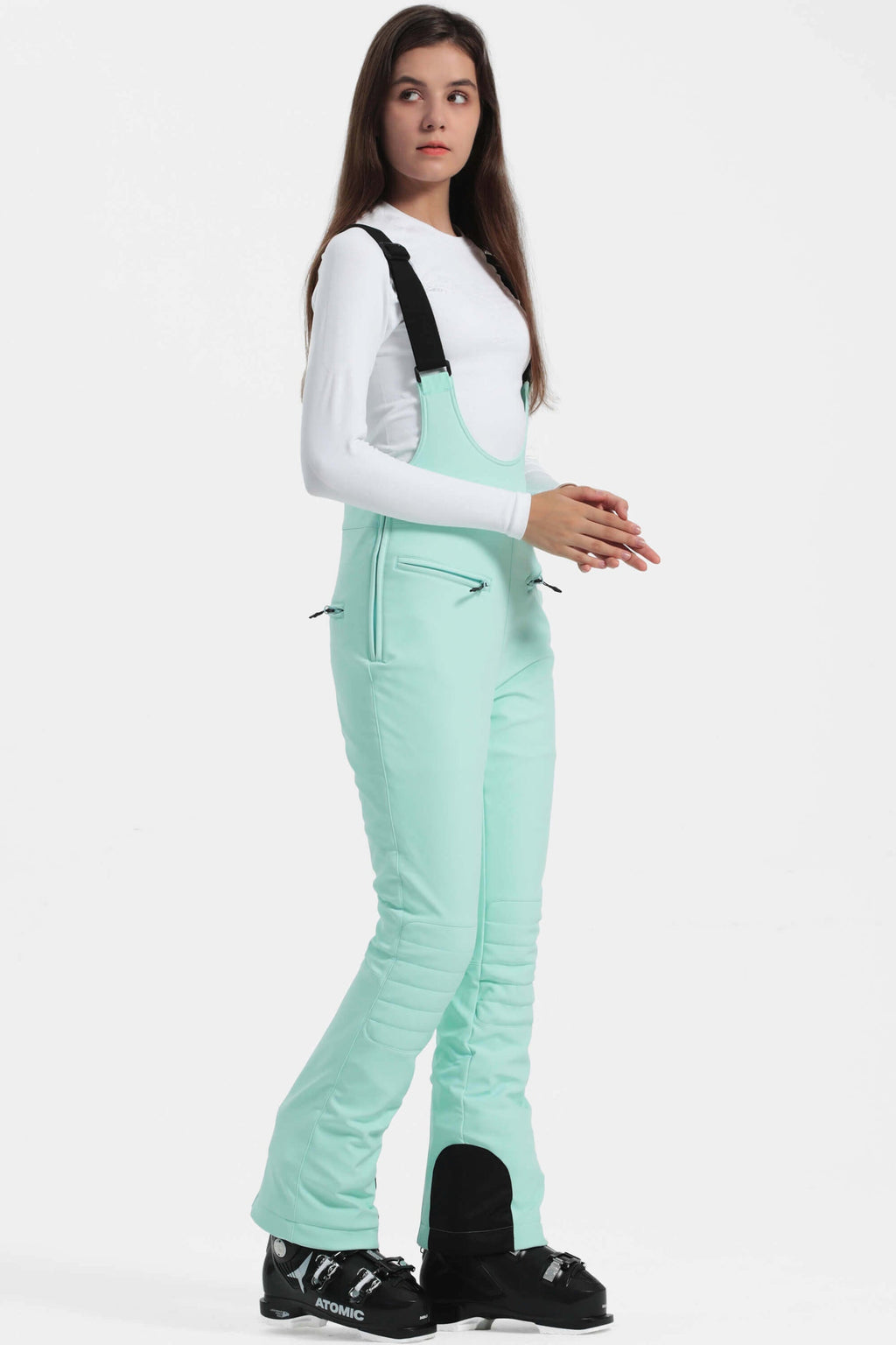 Women's Slim Ski Pants High Rise Flare Snowboard Pants & Bibs
