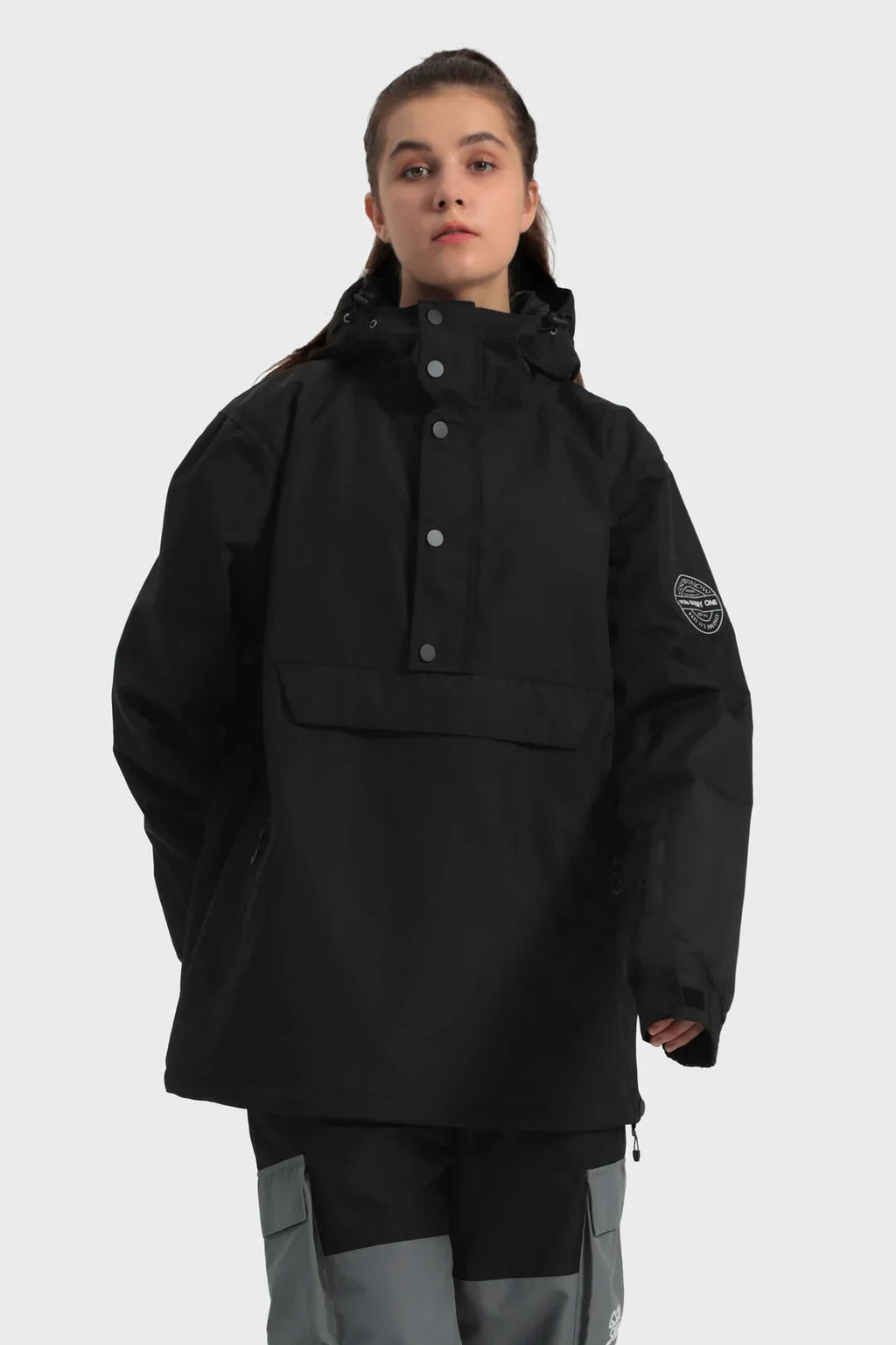 Women's Baggy Snowboard Jacket Blizzard Pullover Snow Jacket
