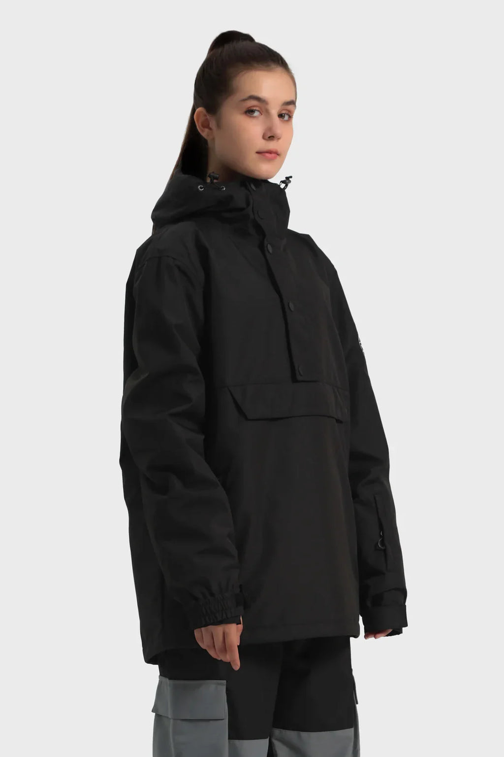 Women's Baggy Snowboard Jacket Blizzard Pullover Snow Jacket