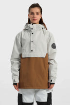 Women's Baggy Snowboard Jacket Blizzard Pullover Snow Jacket