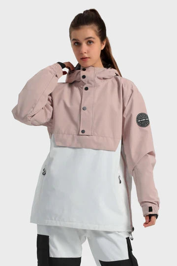 Women's Baggy Snowboard Jacket Blizzard Pullover Snow Jacket