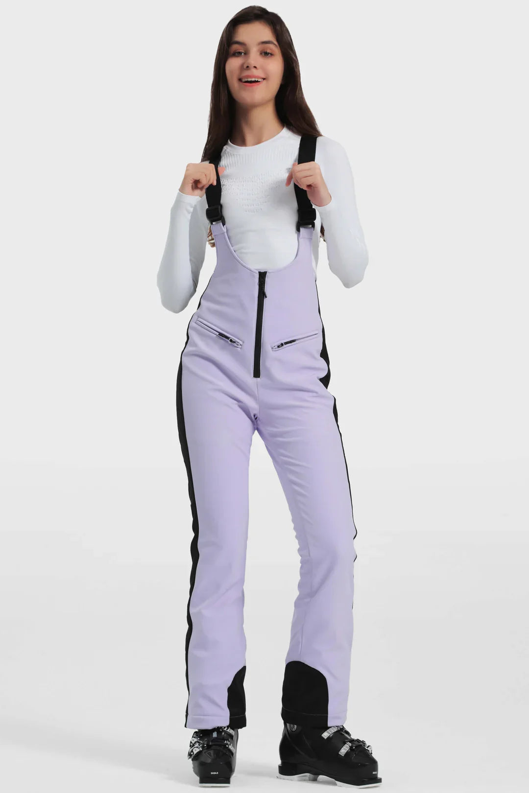Women's Ski Bibs Trendy Slim Fit Snow Bibs