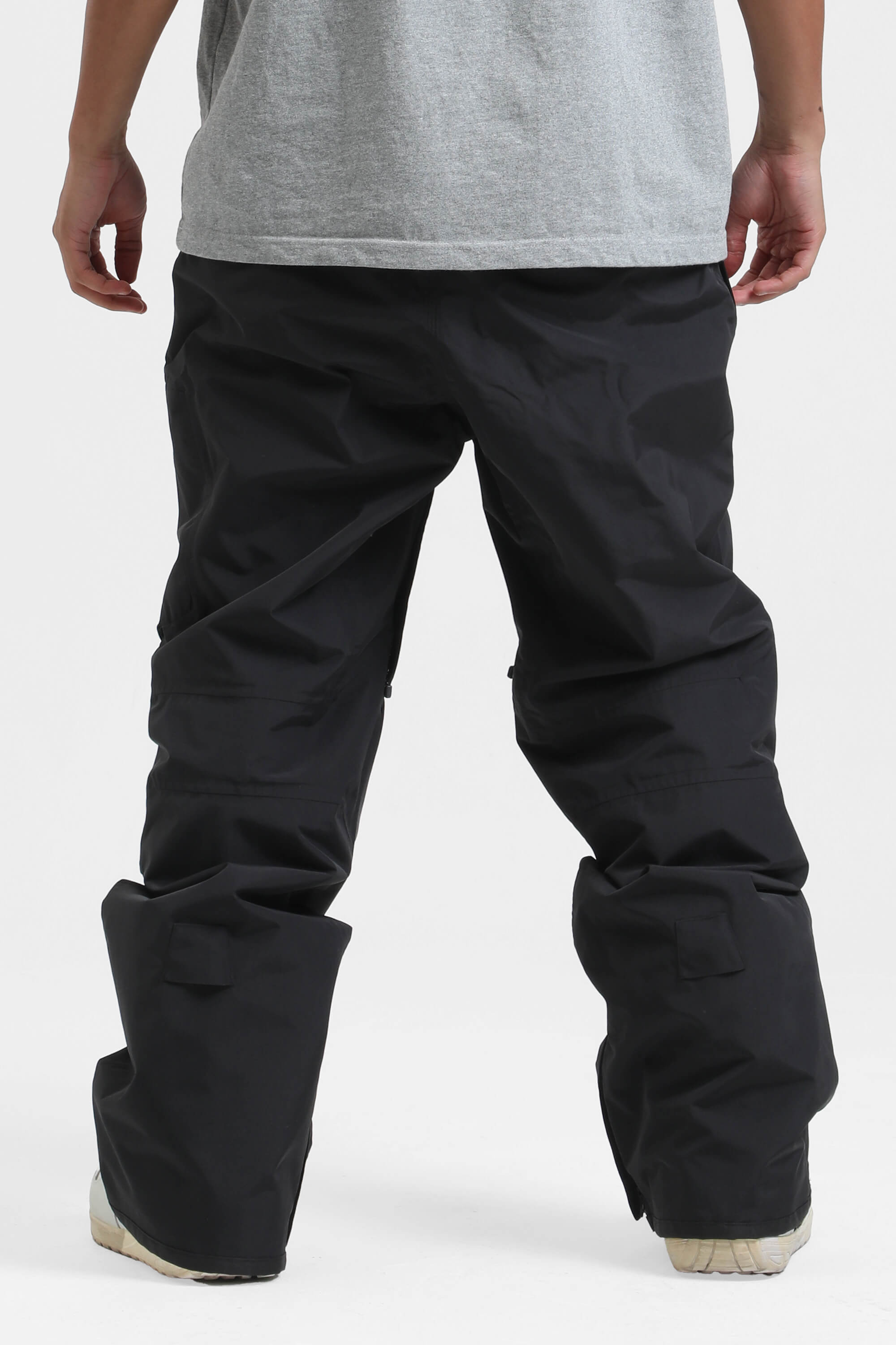 Men's Black Multi-Pocket Vented Ski Pants Baggy Snow Pants Secondary image