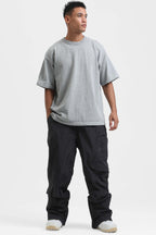 Men's Red Multi-Pocket Vented Ski Pants Baggy Snow Pants
