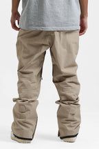 Men's Army Green Multi-Pocket Vented Ski Pants Baggy Snow Pants