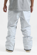 Men's Red Multi-Pocket Vented Ski Pants Baggy Snow Pants