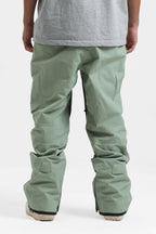 Men's Red Multi-Pocket Vented Ski Pants Baggy Snow Pants