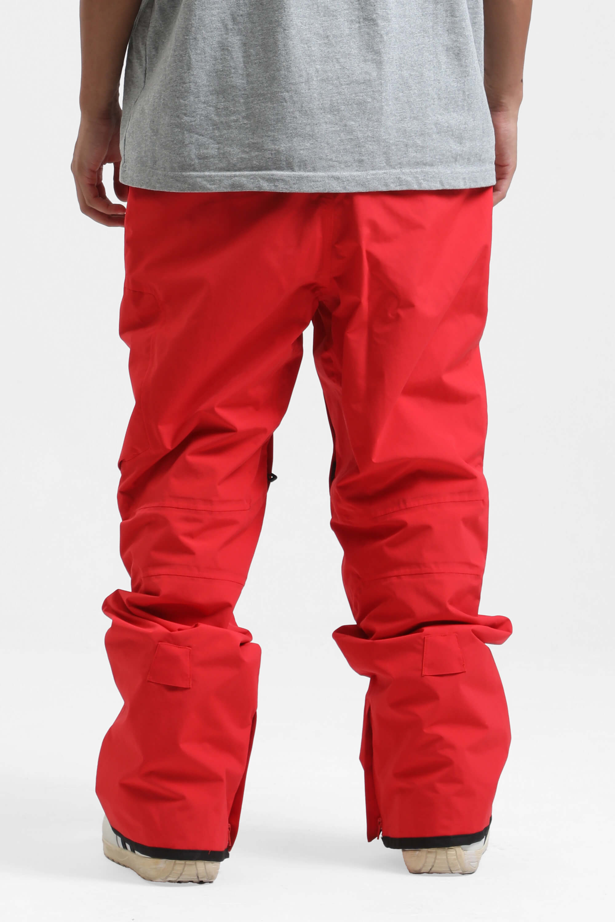 Men's Red Multi-Pocket Vented Ski Pants Baggy Snow Pants Secondary image