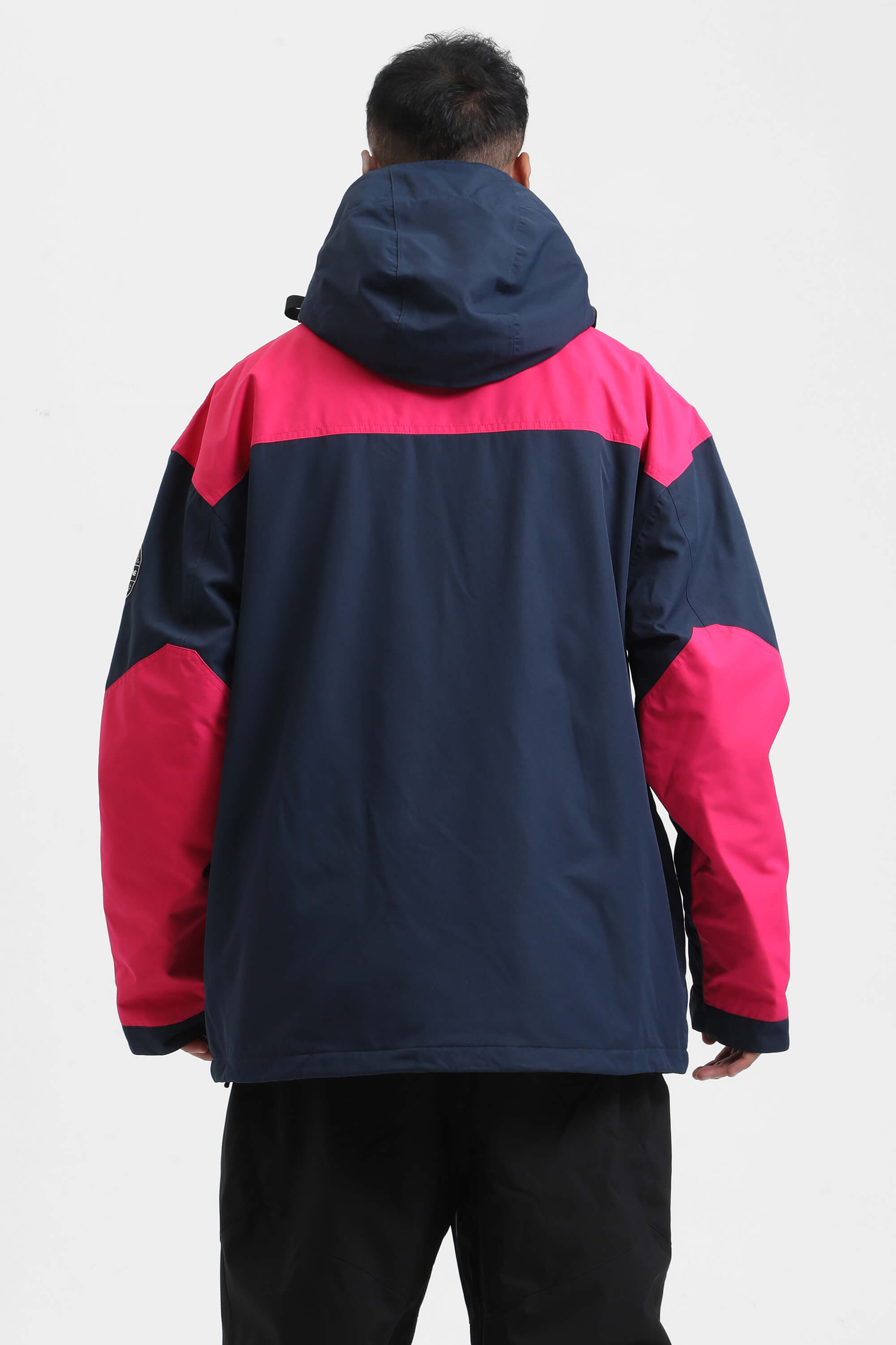 Men's Mint & Black Abrasion-Resistant Waterproof Ski Jacket Insulated Softshell Snow Jacket