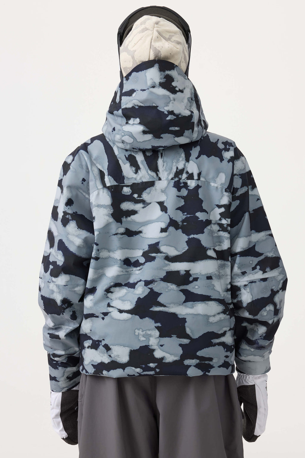 Women's Off White Multi-Pocket Face-Vented Ski Jacket Fully Waterproof Snow Jacket