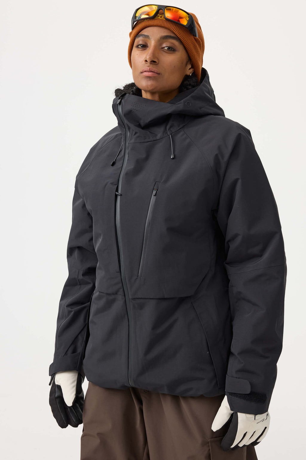 Women's Camouflage Multi-Pocket Face-Vented Ski Jacket Fully Waterproof Snow Jacket