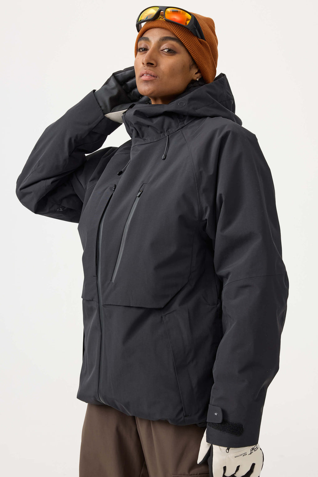 Women's Lavender Multi-Pocket Face-Vented Ski Jacket Fully Waterproof Snow Jacket