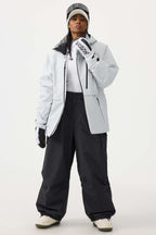 Women's Camouflage Multi-Pocket Face-Vented Ski Jacket Fully Waterproof Snow Jacket