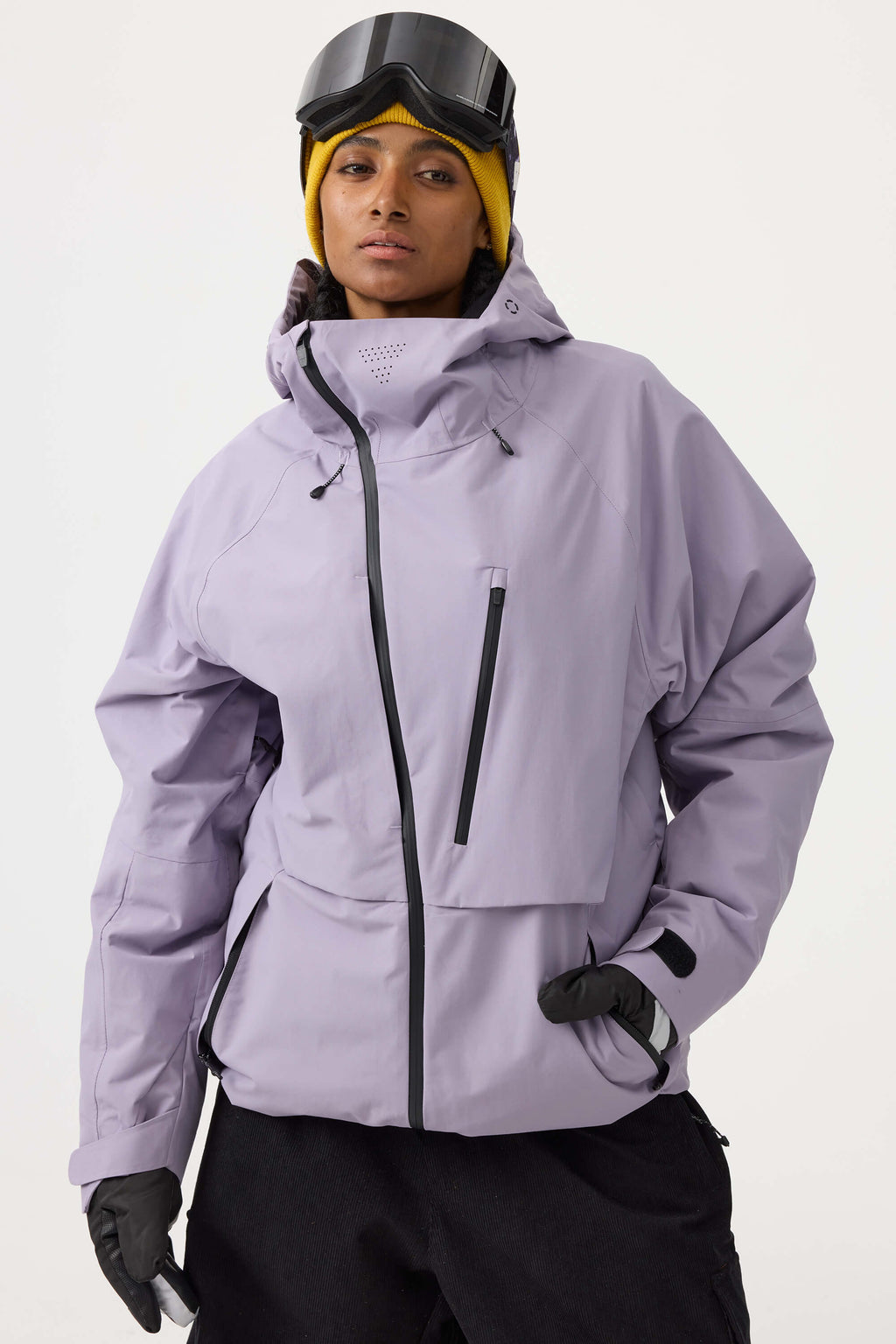 Women's Camouflage Multi-Pocket Face-Vented Ski Jacket Fully Waterproof Snow Jacket