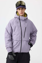 Men's Camouflage Multi-Pocket Face-Vented Ski Jacket Fully Waterproof Snow Jacket