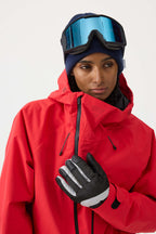 Women's Army Green Multi-Pocket Face-Vented Ski Jacket Fully Waterproof Snow Jacket