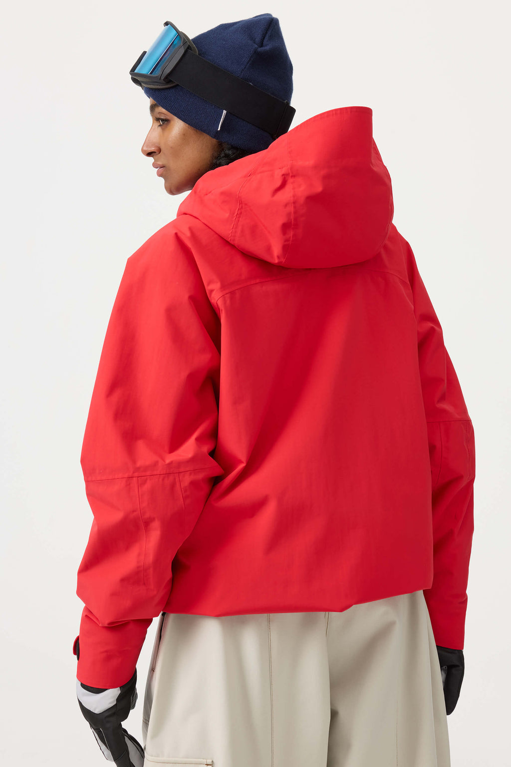 Women's Army Green Multi-Pocket Face-Vented Ski Jacket Fully Waterproof Snow Jacket