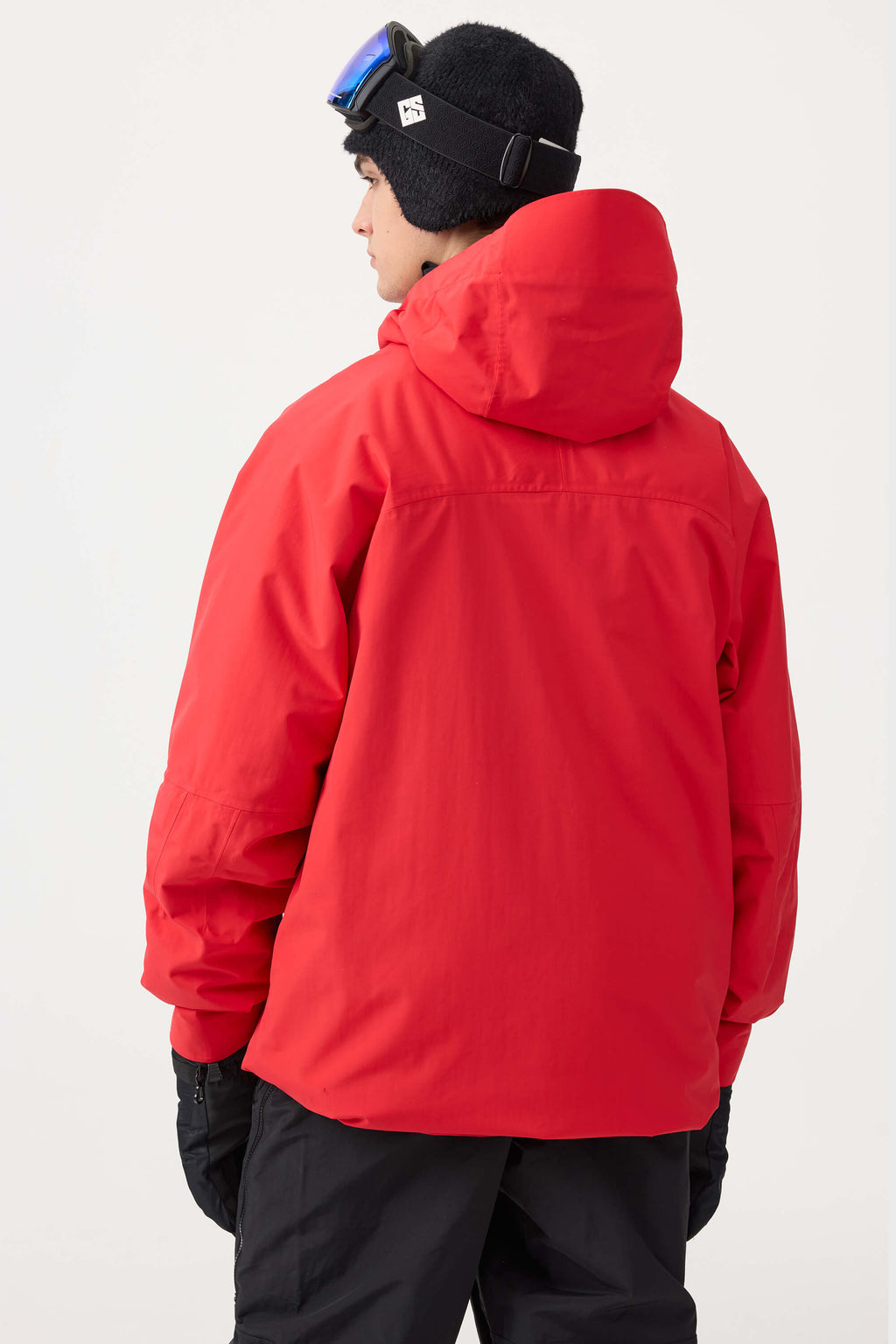 Men's White Multi-Pocket Face-Vented Ski Jacket Fully Waterproof Snow Jacket