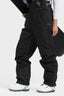Women's Black Insulated Baggy Ski Pants With Detachable Suspenders Snow Pants