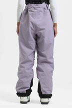 Women's Rose Insulated Baggy Ski Pants With Detachable Suspenders Snow Pants