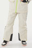 Off White Insulated Ski Pants With Suspenders Snow Pants