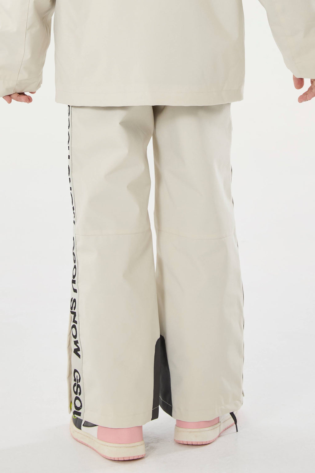 Navy Blue Insulated Ski Pants With Suspenders Snow Pants