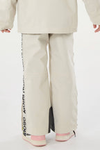 Navy Blue Insulated Ski Pants With Suspenders Snow Pants
