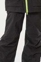 Navy Blue Insulated Ski Pants With Suspenders Snow Pants