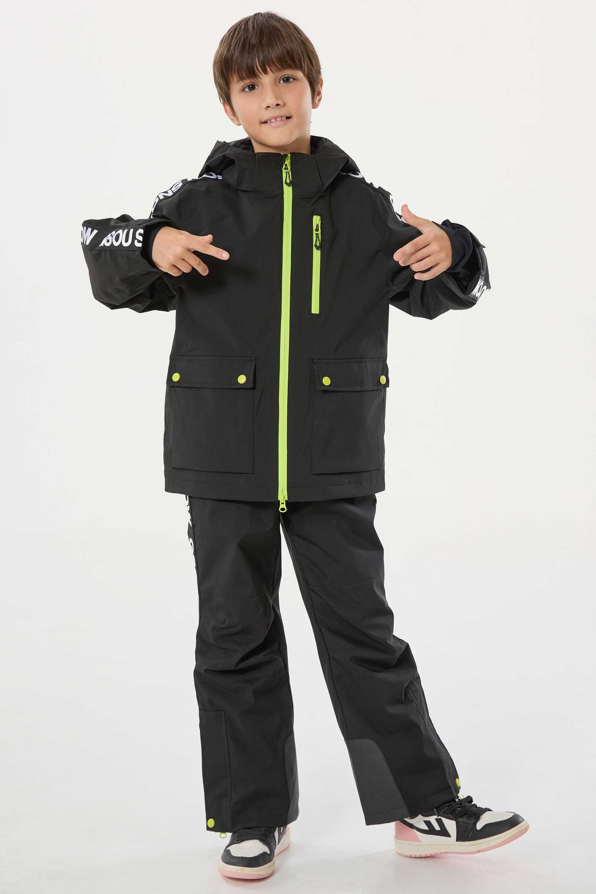 Army Green Insulated Ski Pants With Suspenders Snow Pants