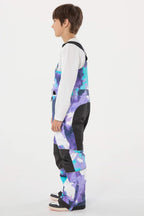 Off White Reflective Workwear Ski Bibs Durable Snow Bibs