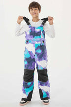 Off White Reflective Workwear Ski Bibs Durable Snow Bibs