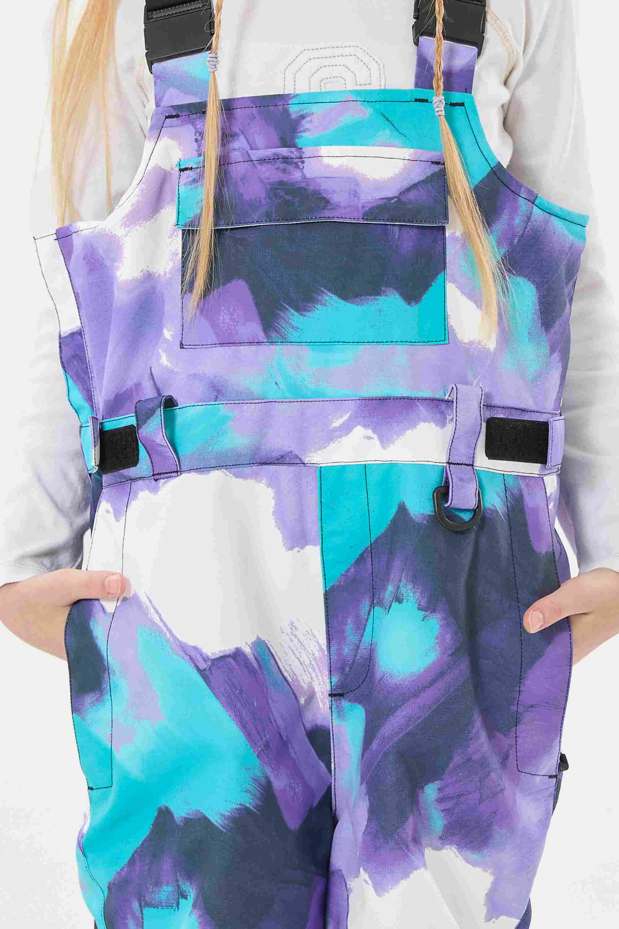 Rose Reflective Workwear Ski Bibs Durable Snow Bibs