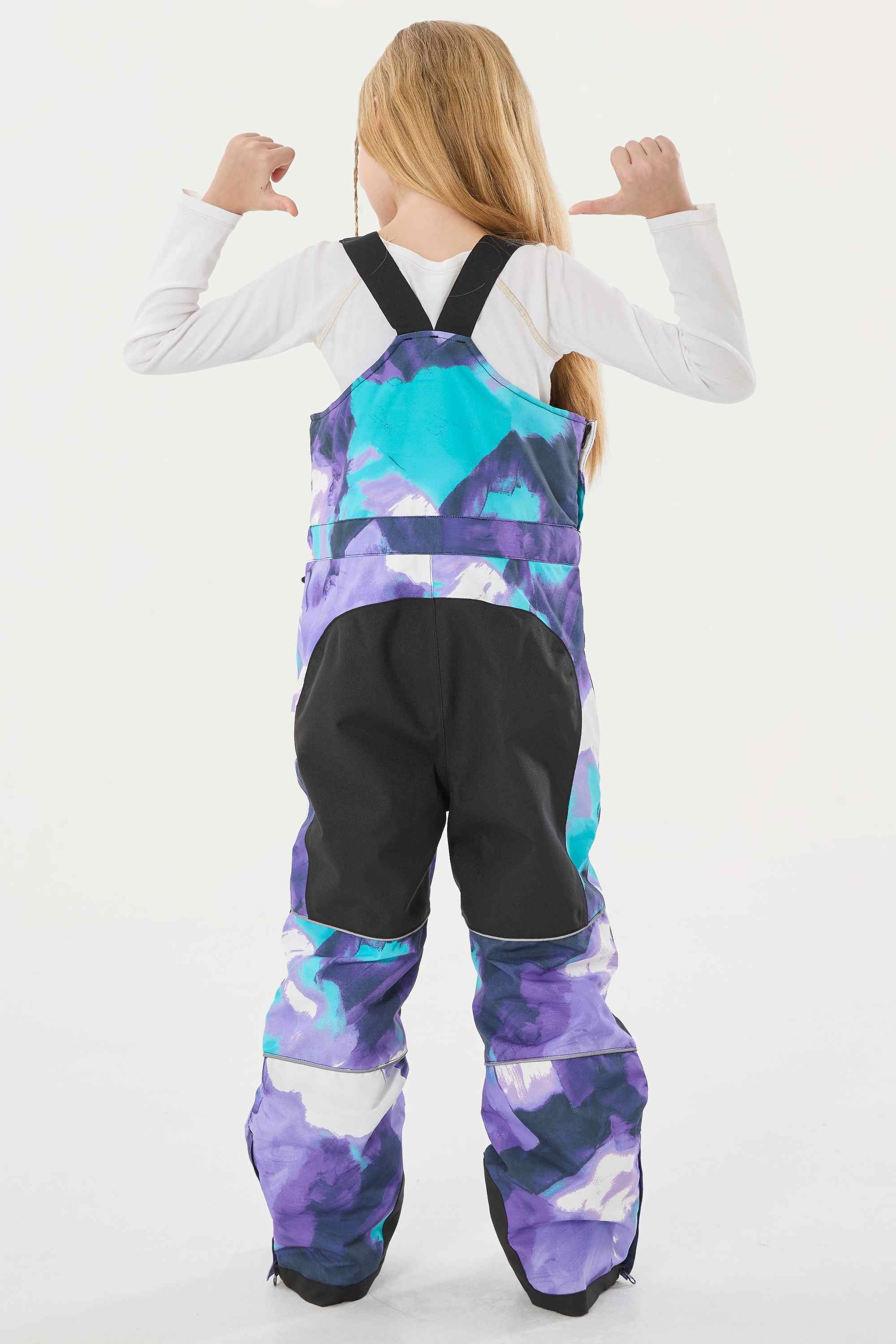 Rose Reflective Workwear Ski Bibs Durable Snow Bibs