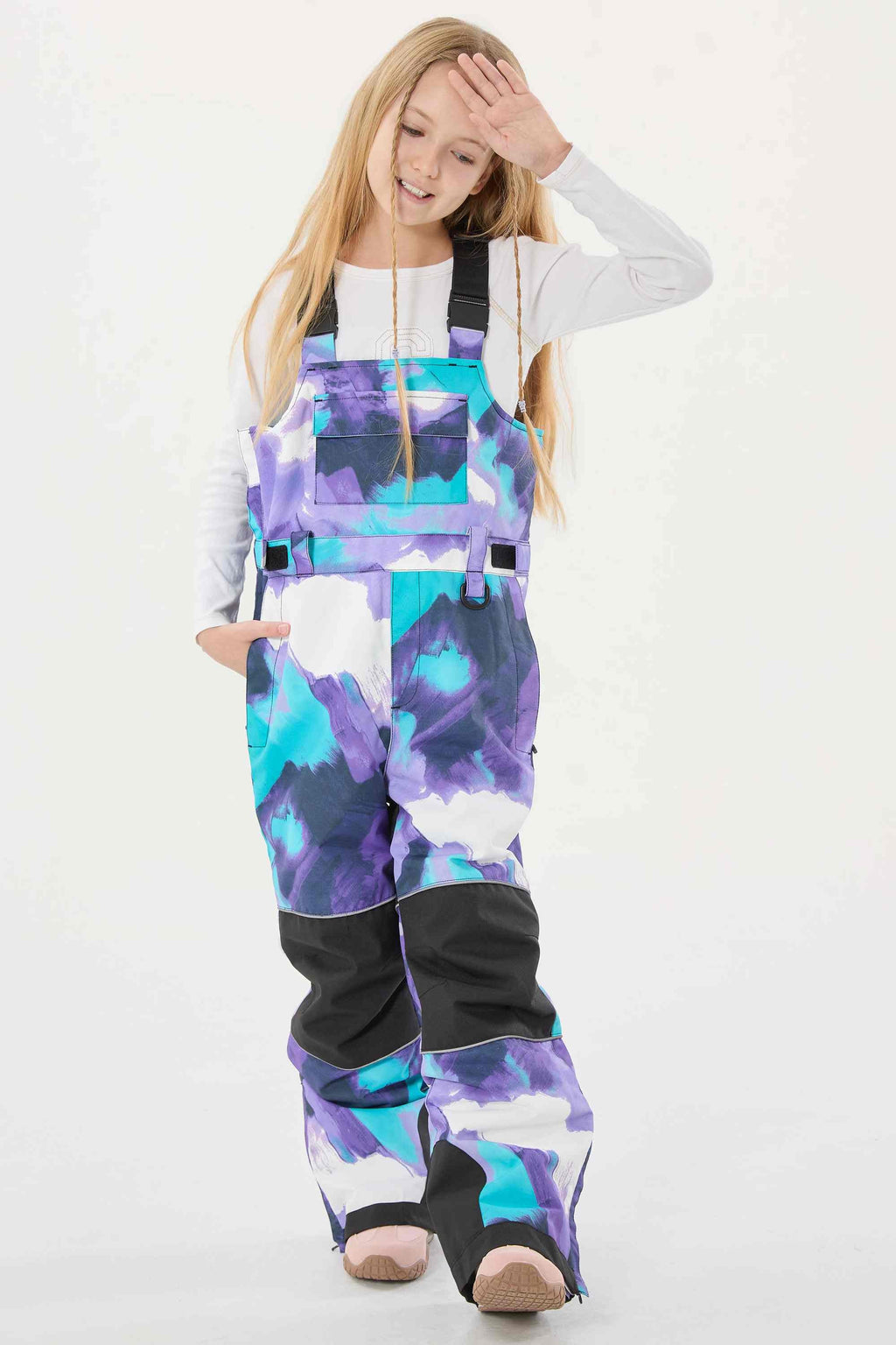 Rose Reflective Workwear Ski Bibs Durable Snow Bibs