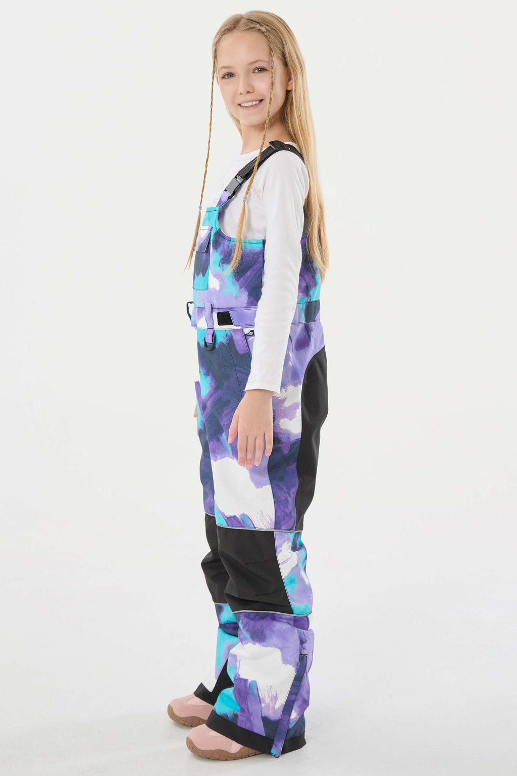 Rose Reflective Workwear Ski Bibs Durable Snow Bibs
