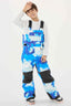 Blue Tie-dye Reflective Workwear Ski Bibs Durable Snow Bibs