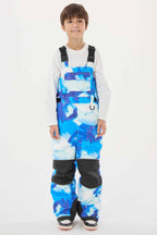 Off White Reflective Workwear Ski Bibs Durable Snow Bibs