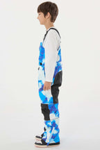 Off White Reflective Workwear Ski Bibs Durable Snow Bibs