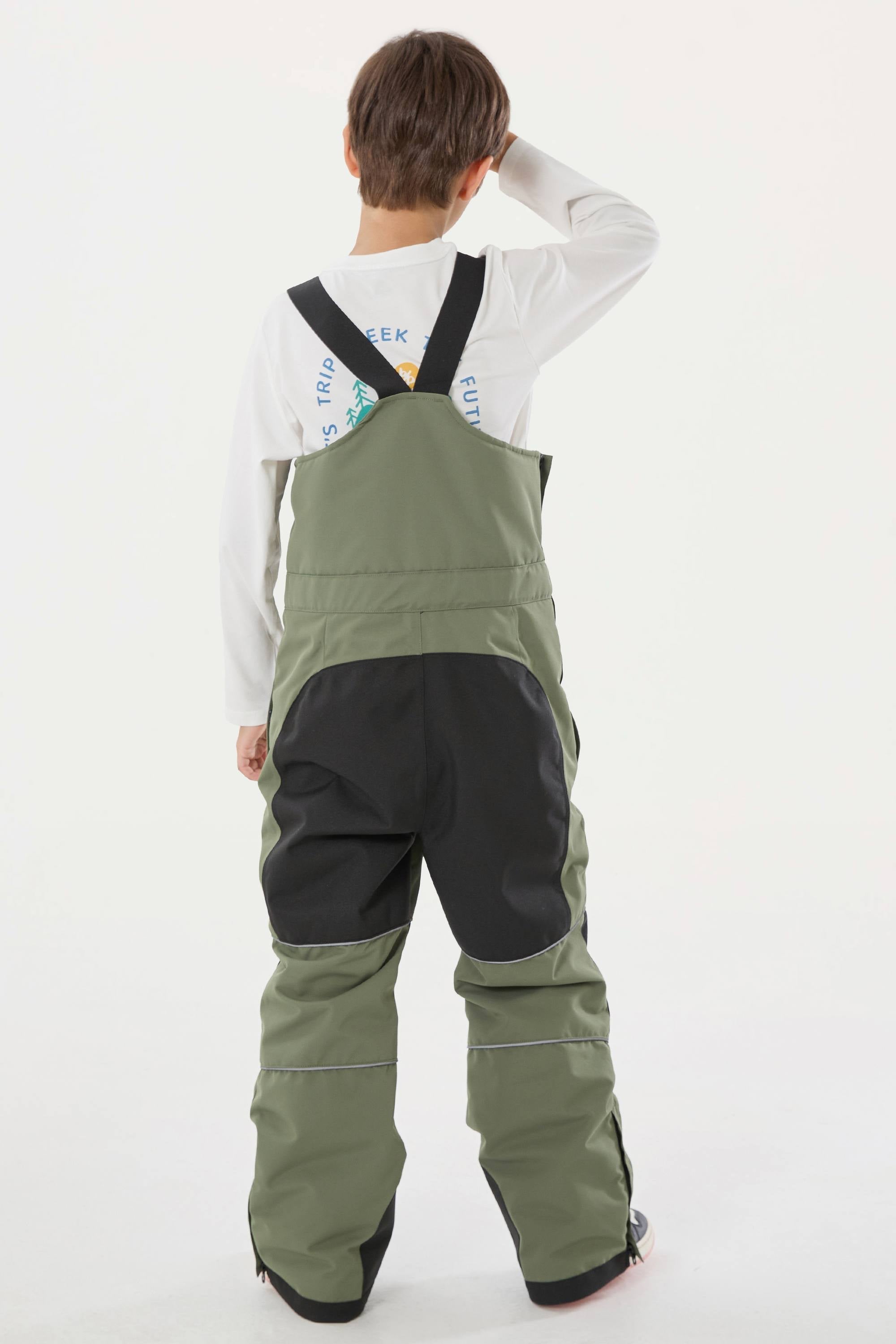 Blue Tie-dye Reflective Workwear Ski Bibs Durable Snow Bibs