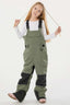 Army Green Reflective Workwear Ski Bibs Durable Snow Bibs