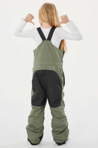 Khaki Reflective Workwear Ski Bibs Durable Snow Bibs
