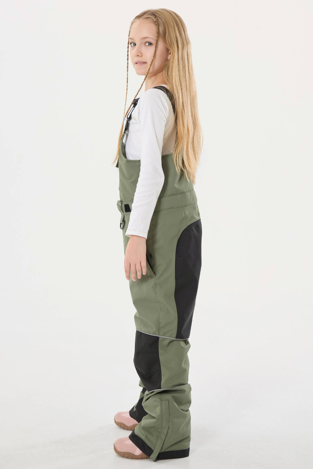 Lavender Reflective Workwear Ski Bibs Durable Snow Bibs
