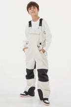 Navy Blue Reflective Workwear Ski Bibs Durable Snow Bibs