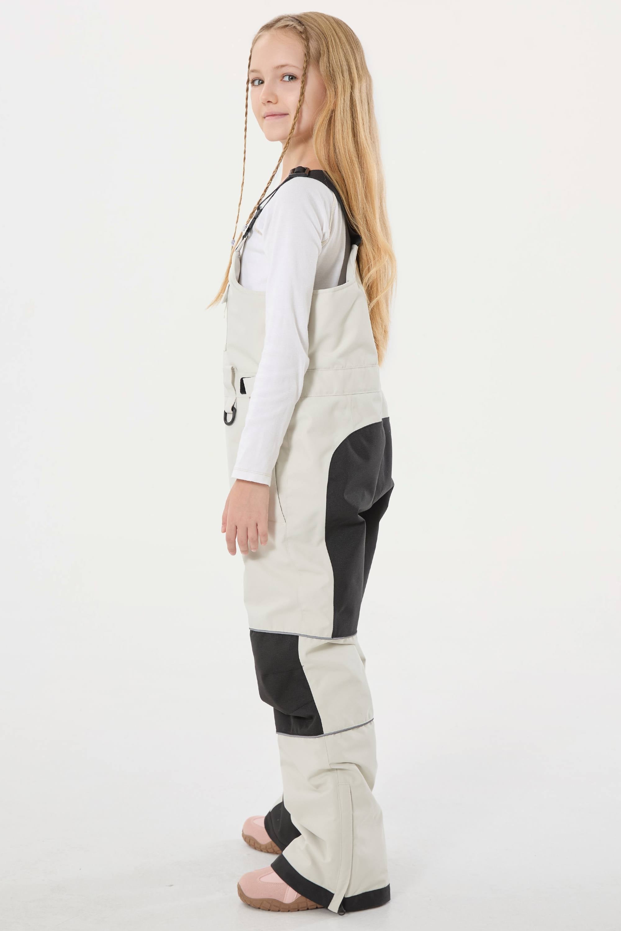 Navy Blue Reflective Workwear Ski Bibs Durable Snow Bibs