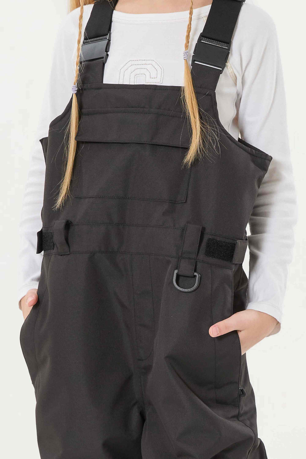 Navy Blue Reflective Workwear Ski Bibs Durable Snow Bibs