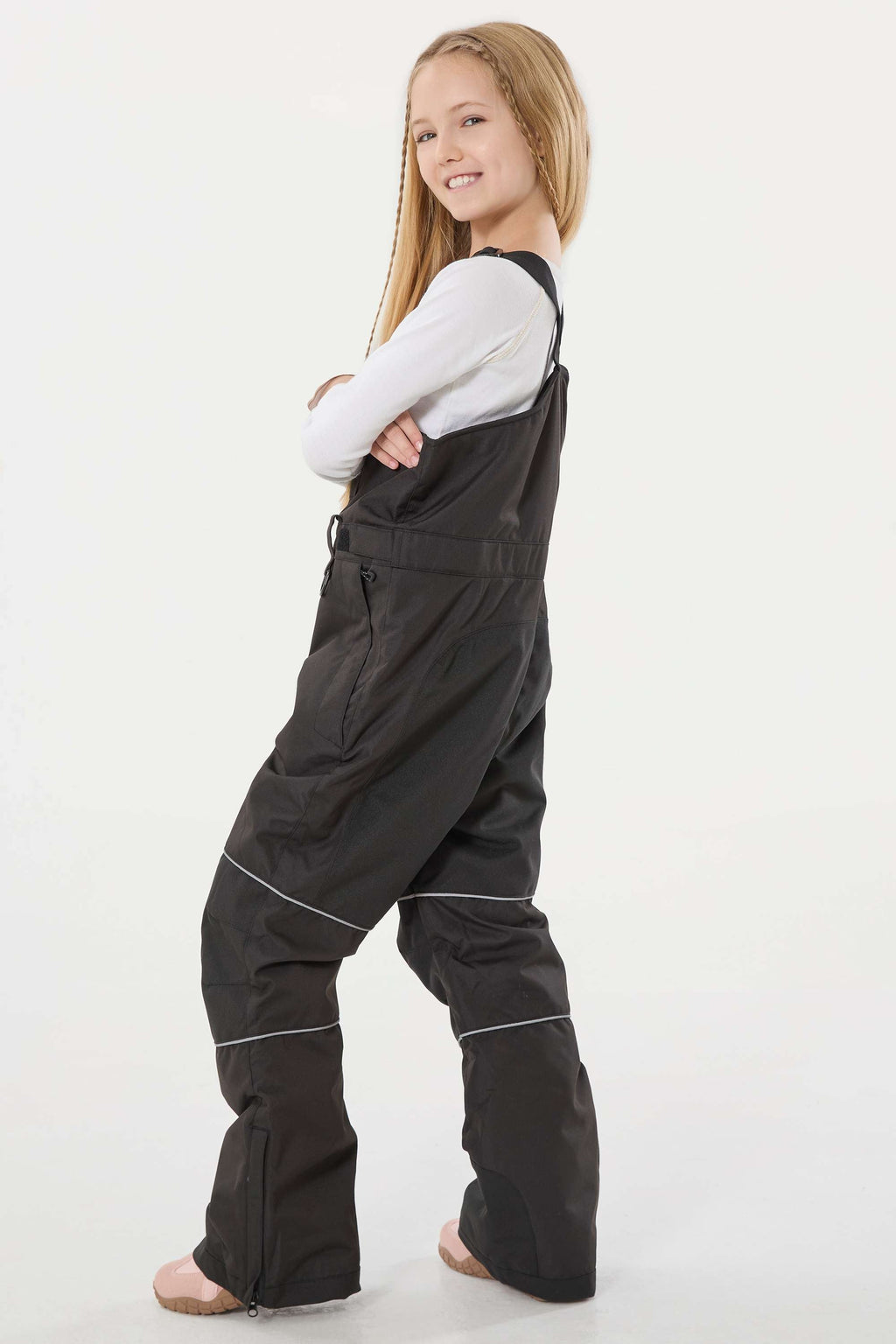 Rose Reflective Workwear Ski Bibs Durable Snow Bibs